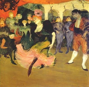 Marcelle Lender doing the Bolero in Chilperic, 1895, Toulouse-Lautrec