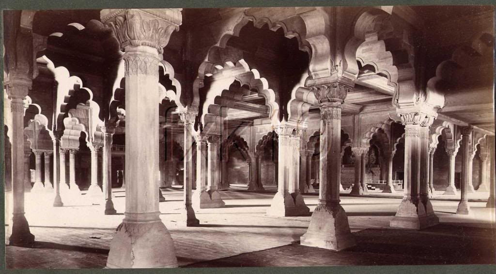 Diwan-I-Am, the venue for the Delhi Durbar Coronation Ball, photographed in 1903