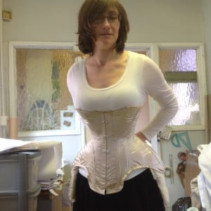 Corset toile and image (c) Sparklewren Bespoke Corsetry 2015