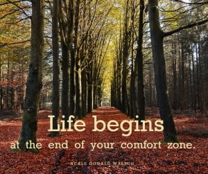 Life begins at the end of your comfort zone. Neale Donald Walsch