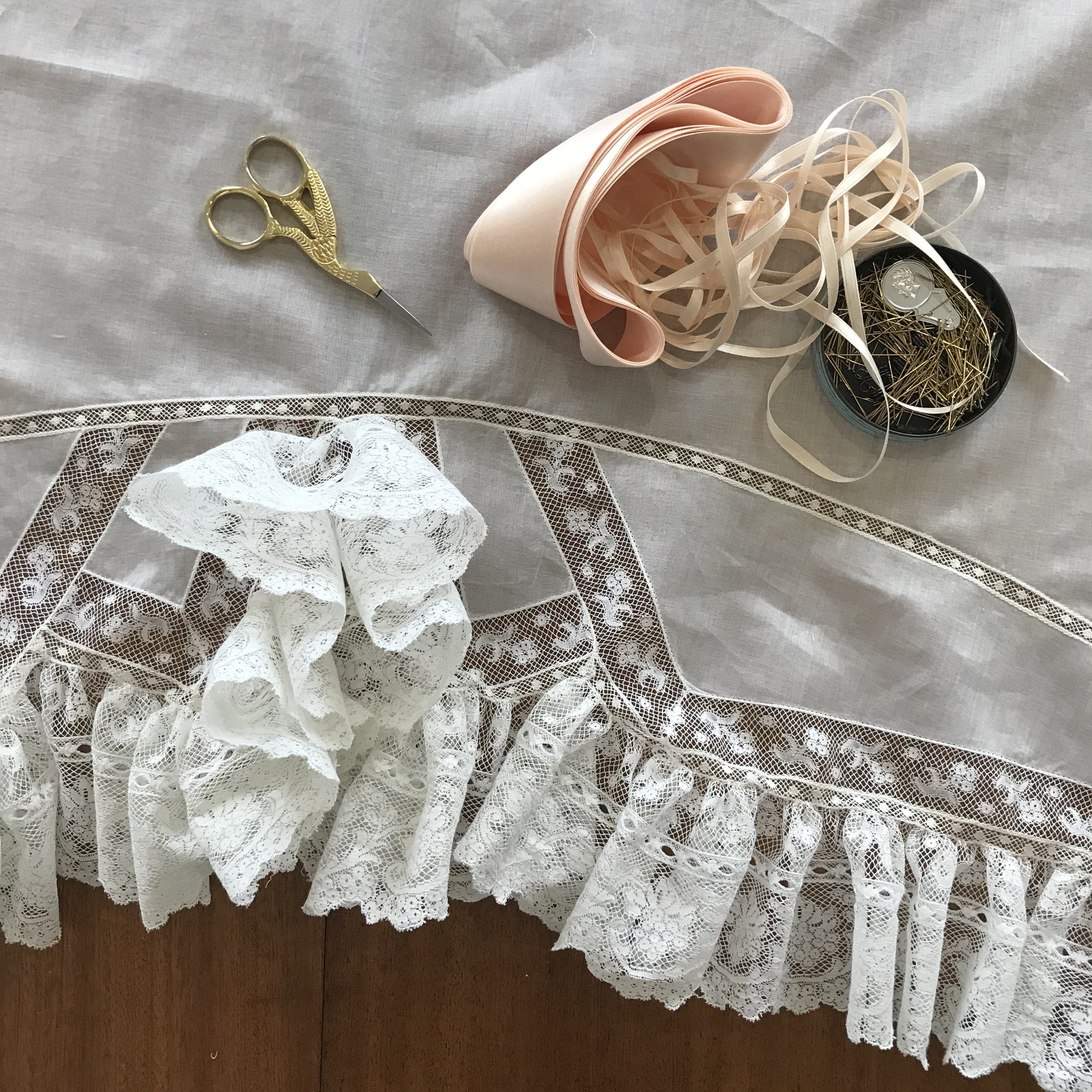 How to master insertion lace in pictures - Cathy Hay