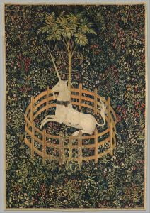 The Unicorn in Captivity (from the Unicorn Tapestries), c.1500, Metropolitan Museum